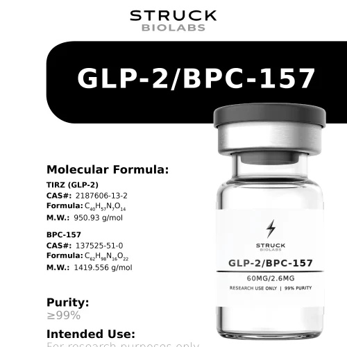 GLP-2 / BPC-157 research vial