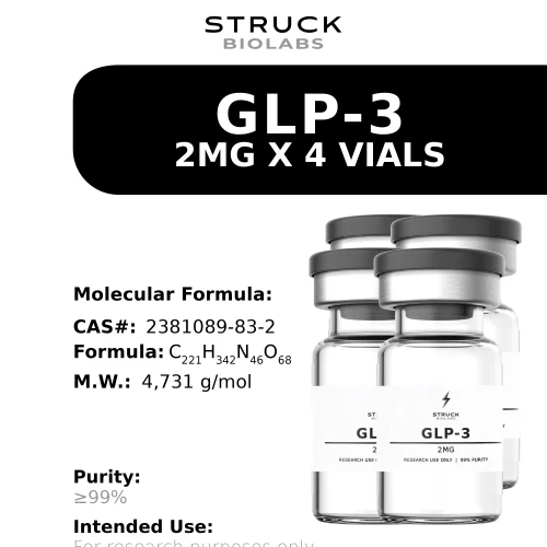 GLP-3 2mg x 4 Vials research vials